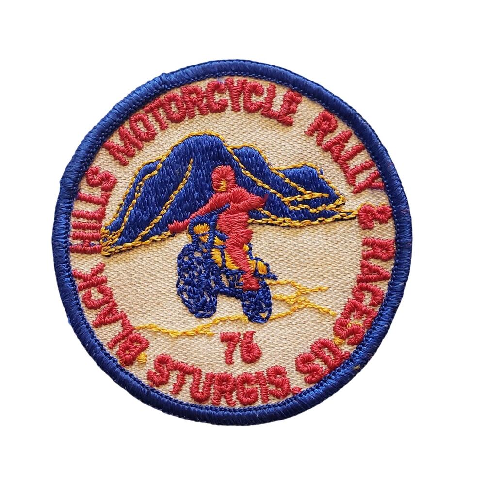 1976 Sturgis SD. Black Hills Motorcycle Rally & Races Patch New